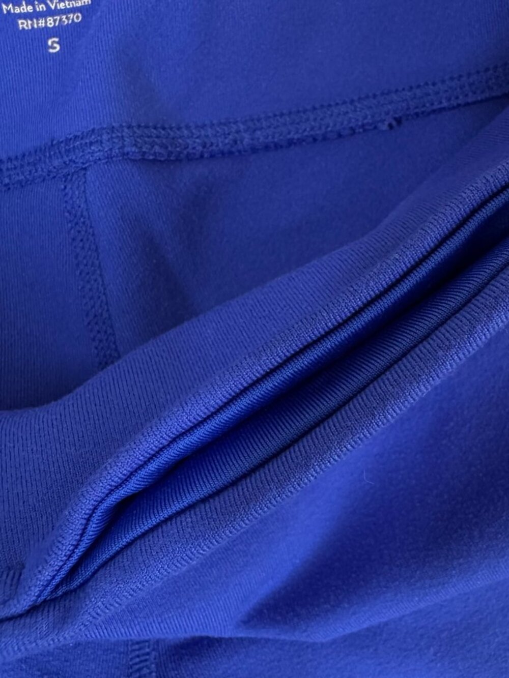 Alo Yoga Electric Blue Leggings Sz S Ankle Moto Low Rise - Picture 7 of 10